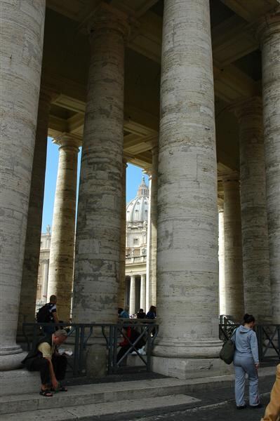 St. Peter's through the columns