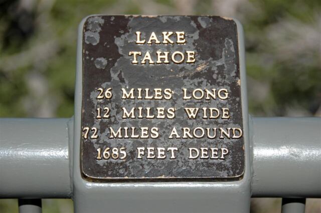 Lake Tahoe stats
