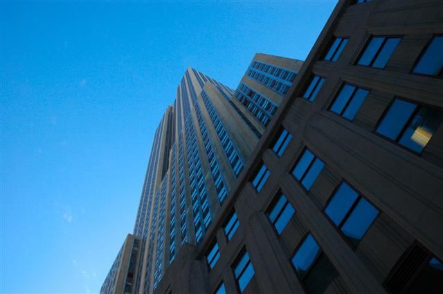 Looking straight up