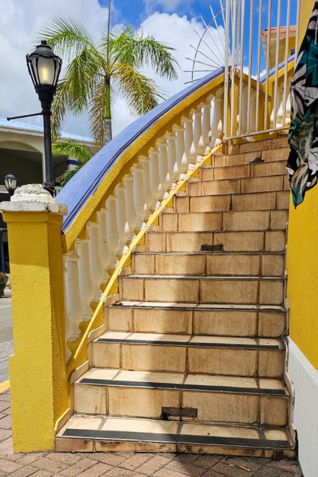 Colorful Basseterre stairs