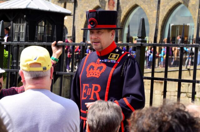 Yeoman Warder Andrew Lane during Tower of London tour (3)