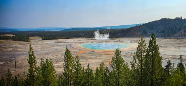 Grand Prismatic Spring from overlook (2)
