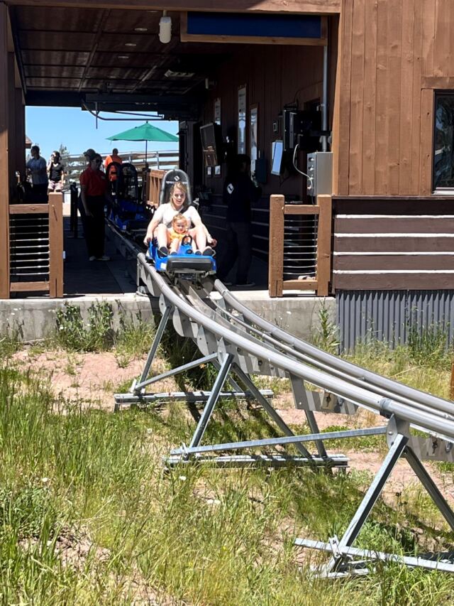Mel and Shiloh - ready for the mountain coaster run 2