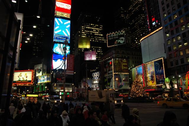 Times Square at night