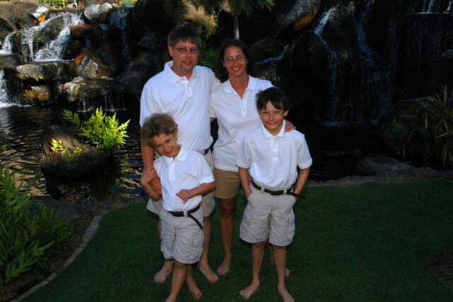 Steve, Patti, and boys