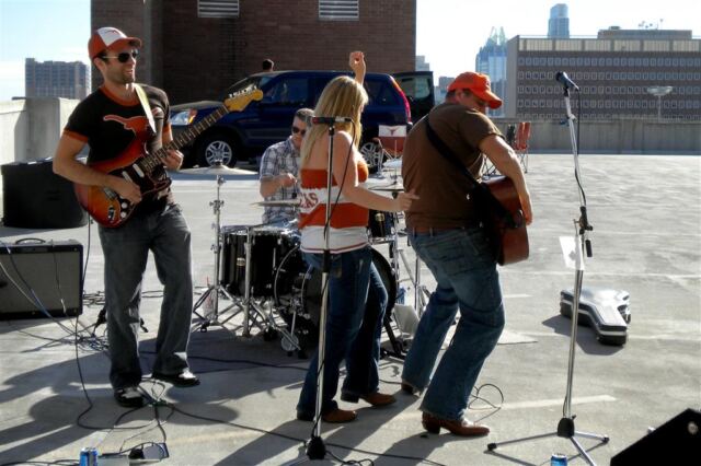 Melanie singing with the Lucas Cook Band (4)