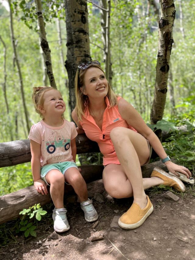 Shiloh and Mommy rest stop