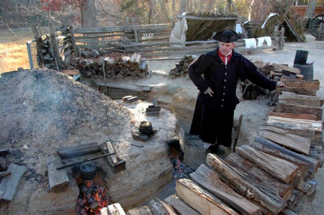 Colonial Army cook explains the kitchen