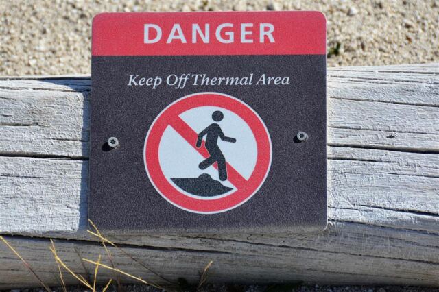 No kidding - keep off!