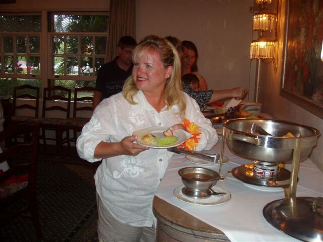 PO - Kathy hits the appetizers