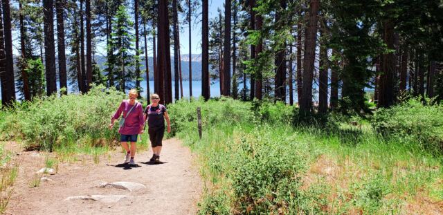 LeAnn and Kathy - on the trail
