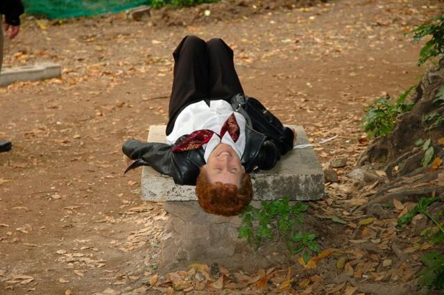 Geri's had a long day!