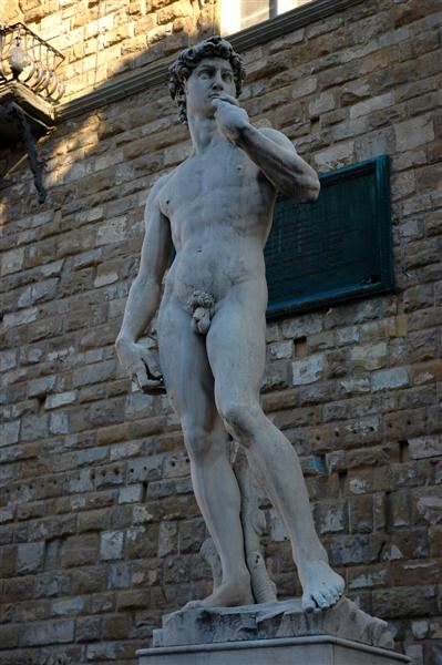 'David' replica in front of Palazzo Vecchio
