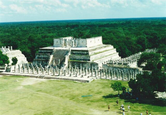 Temple of the Warriors from atop El Castillo