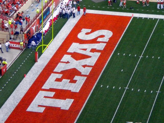 TEXAS end zone