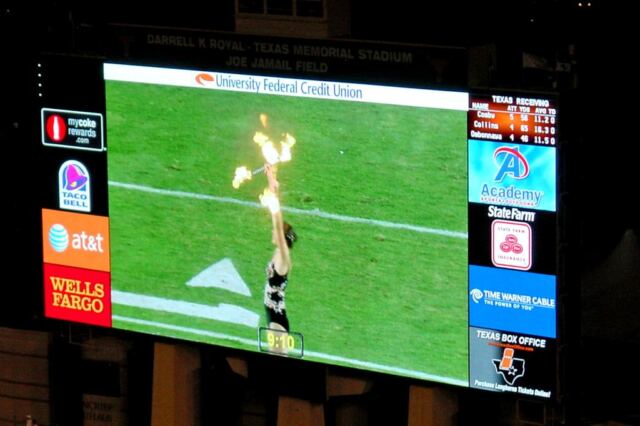Flaming batons