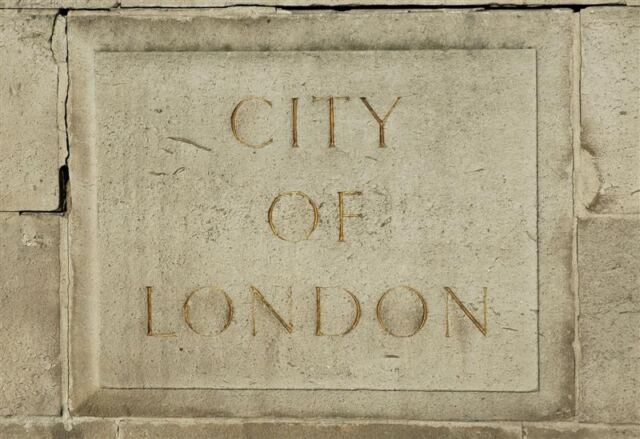City of London sign