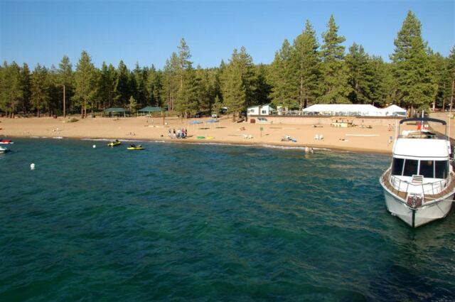 Beach and boat docks