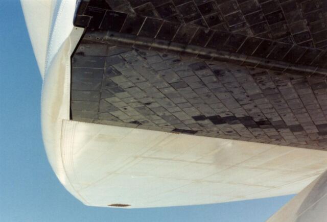 Columbia - body flap and SSME cover