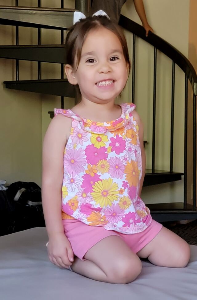 Miss Madi is excited to go!