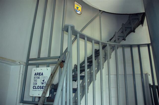 Interior stairs of Kilauea Lighthouse