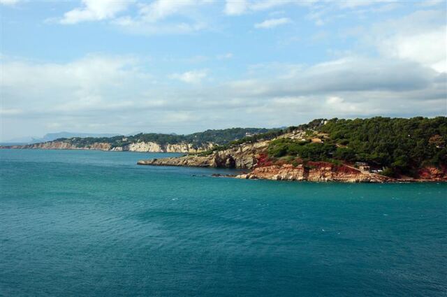 French coastline in the afternoon