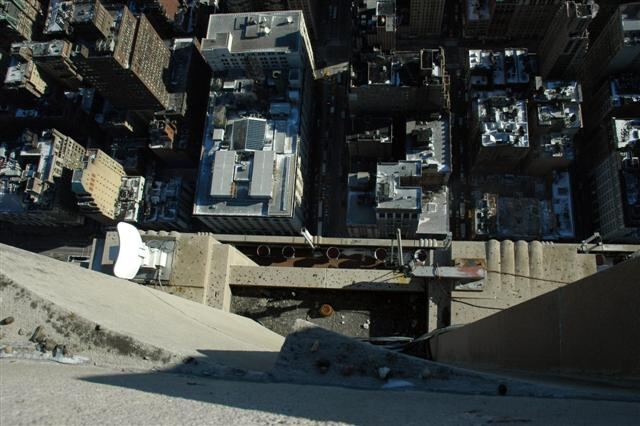 Looking down from 86th floor