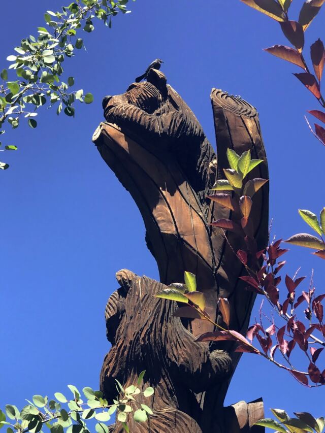 Heavenly Village tree carving