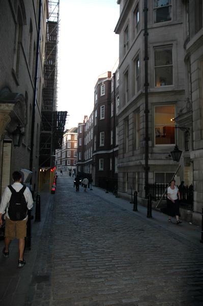 City of London - narrow streets