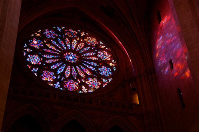 Rose window projection