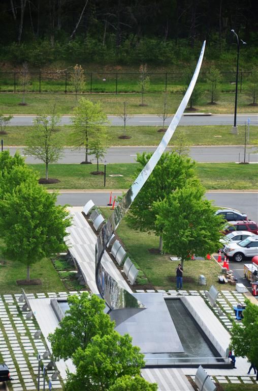 NASM sculpture from observation tower