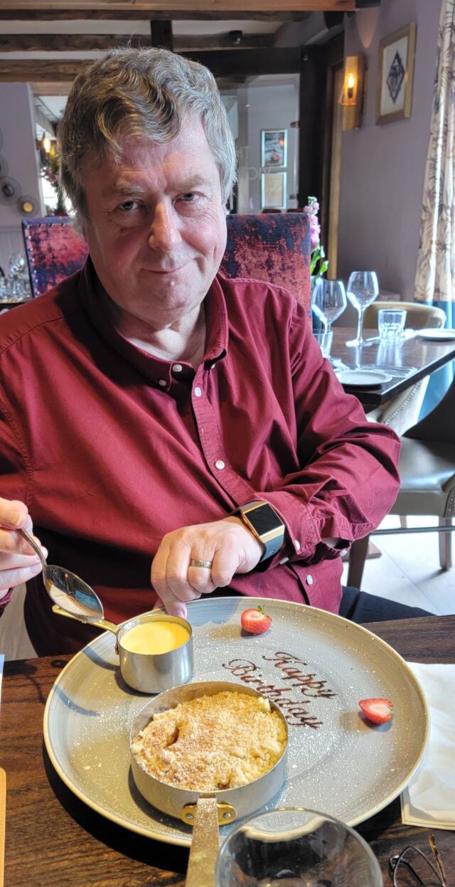 Birthday boy desert