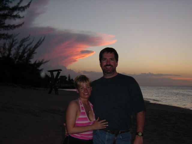 Roger and Kathy - Jamaican sunset