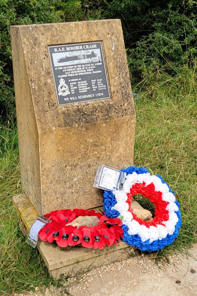 RAF bomber crash memorial