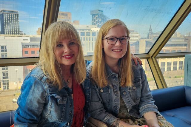 Kathy and Kiersten in the Observatory Lounge