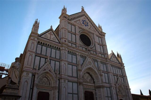 Backlit Basillica of Santa Croce