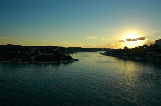 Sunrise over the channel