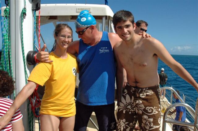Andrew, Patti, and 'very serious' divemaster