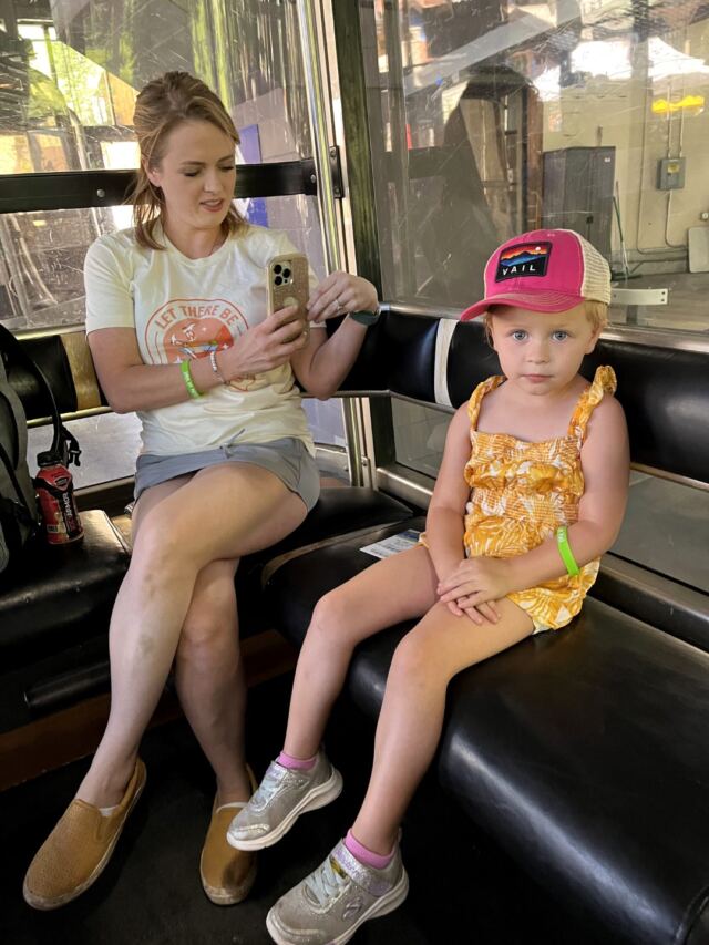 Mel and Shiloh - gondola ride 1