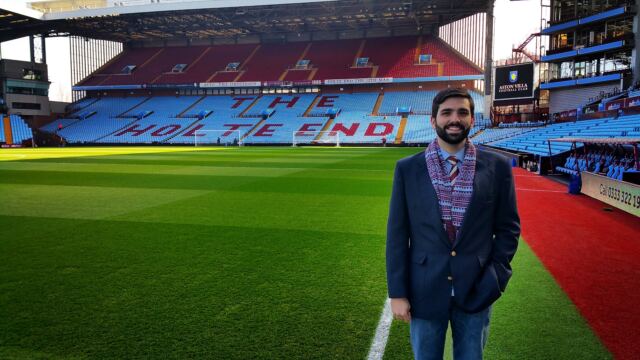 Andrew - Villa Park pitchside pre-match (2)
