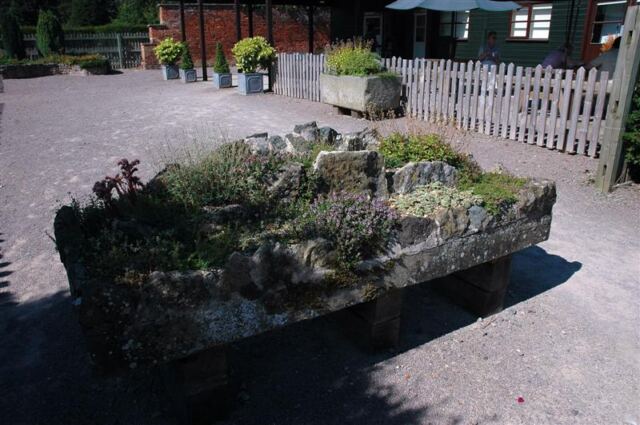 Eastnor entrance flower bed