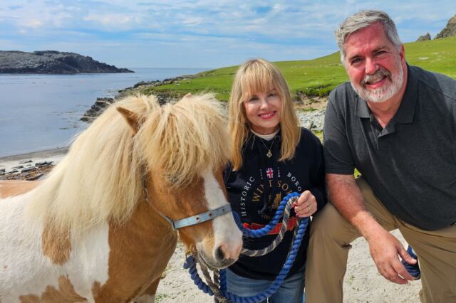 Kathy, Roger, and our pony 05