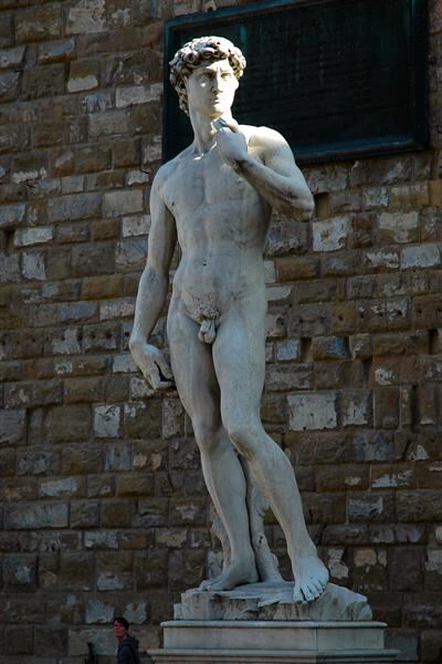 Replica of Michelangelo's famous 'David'