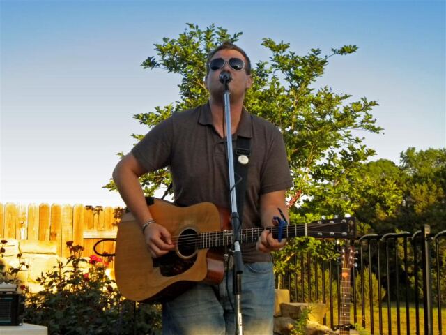 lucas sings in the backyard
