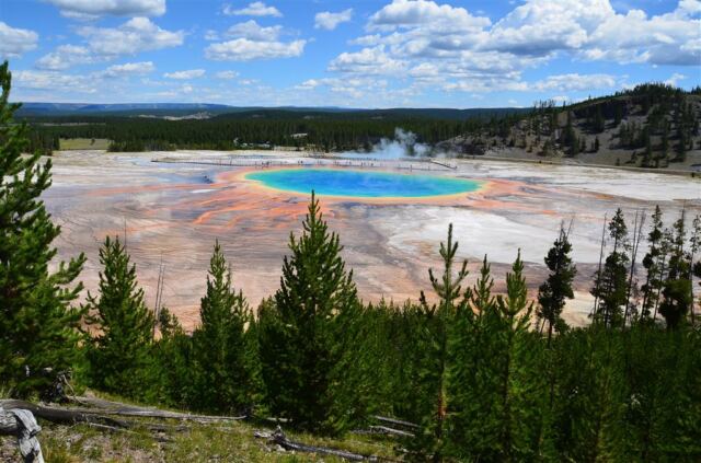 Grand Prismatic - from atop hill on Fairy Falls trail (3)