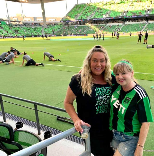 Aleena and Kathy - field level