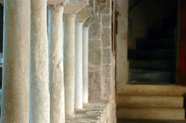 Columns inside Abbey
