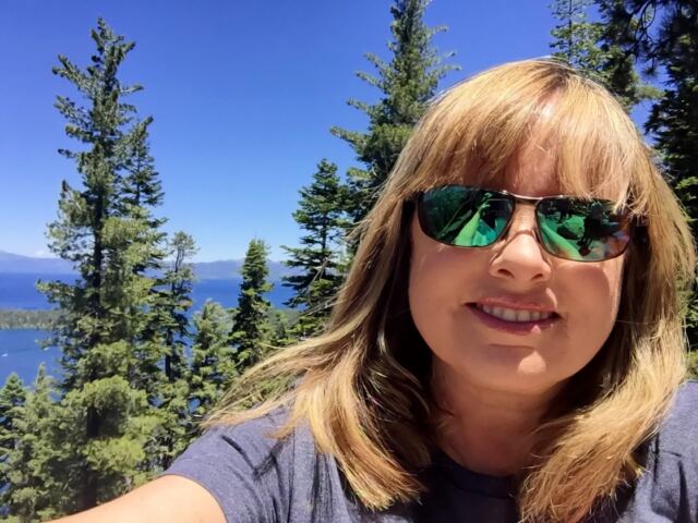 Kathy - Emerald Bay overlook selfie