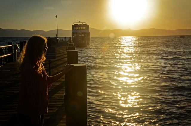 Kiersten - Lake Tahoe - Zephyr Cover pier sunset