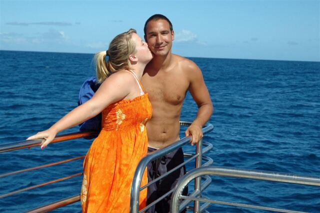 Melanie - kissing Danny